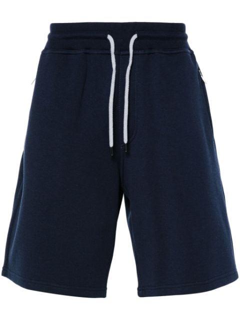 drawstring-waist jersey track shorts by BRUNELLO CUCINELLI