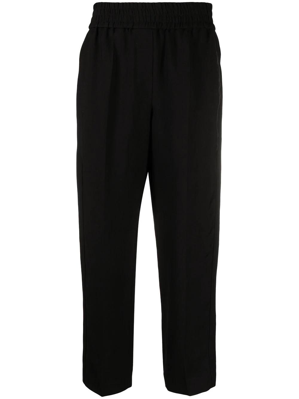 elasticated waistband cropped leg by BRUNELLO CUCINELLI