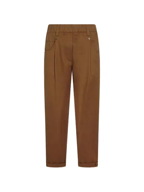 elasticated-waistband pleated trousers by BRUNELLO CUCINELLI