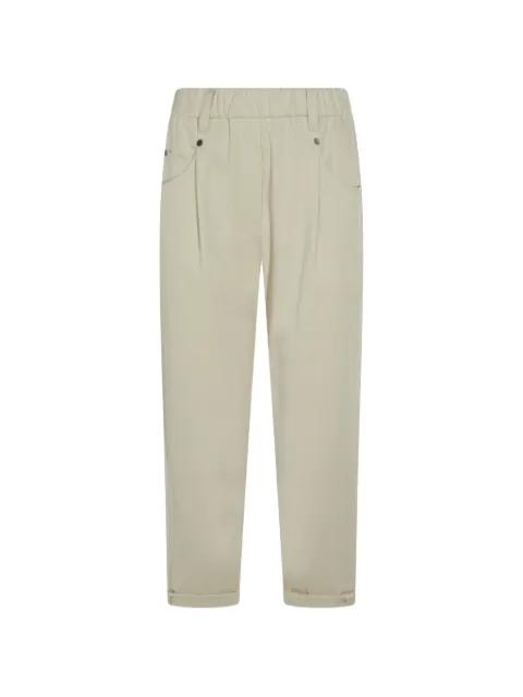 elasticated-waistband tapered trousers by BRUNELLO CUCINELLI