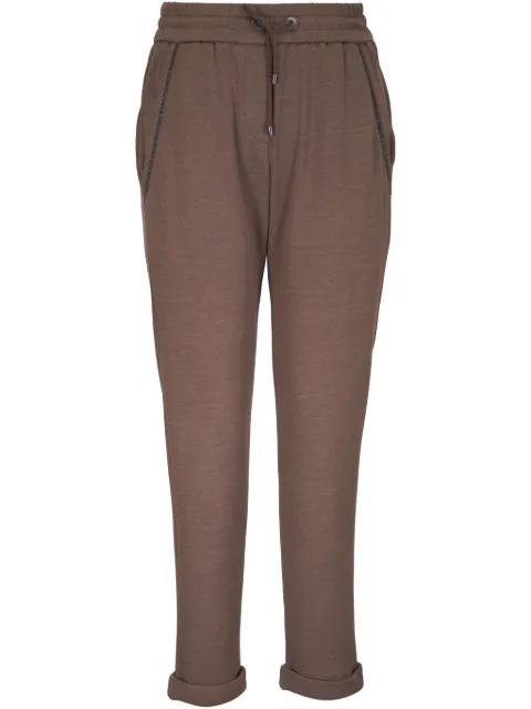 embellished track pants by BRUNELLO CUCINELLI
