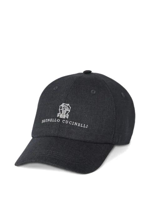 embroidered-logo baseball cap by BRUNELLO CUCINELLI