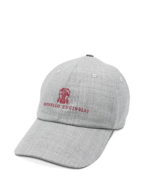 embroidered-logo baseball cap by BRUNELLO CUCINELLI