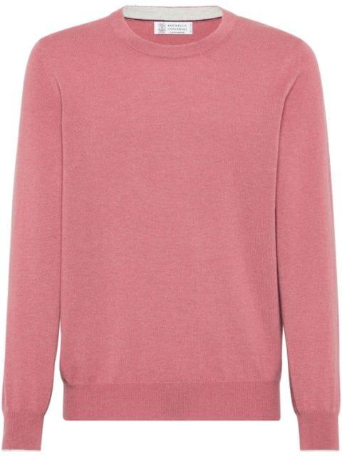 fine-knit cashmere jumper by BRUNELLO CUCINELLI