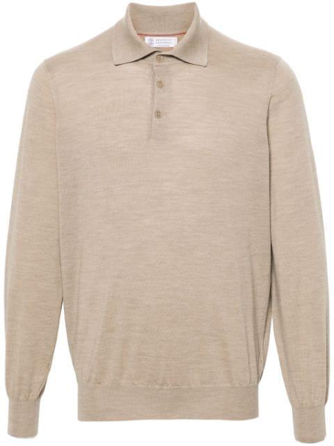 fine-knit polo shirt by BRUNELLO CUCINELLI