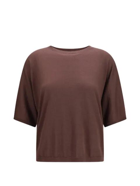 fine-knit short-sleeve top by BRUNELLO CUCINELLI