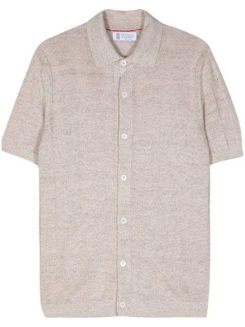 fine-knit short-sleeves shirt by BRUNELLO CUCINELLI