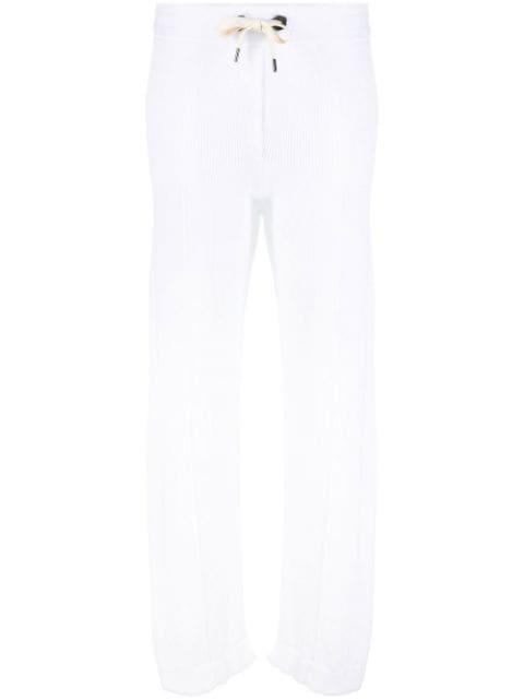 fine-ribbed knitted trousers by BRUNELLO CUCINELLI
