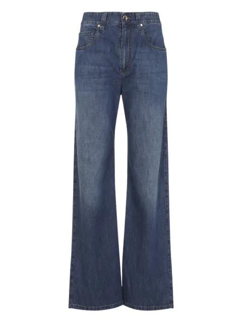 five-pocket wide-leg jeans by BRUNELLO CUCINELLI