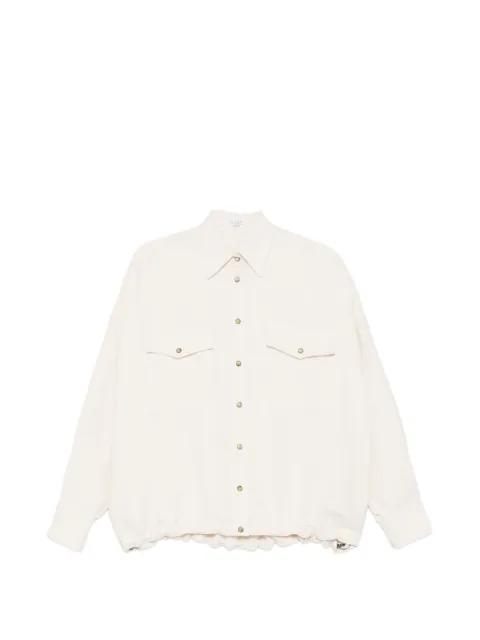 flap-pocket drawstring shirt by BRUNELLO CUCINELLI