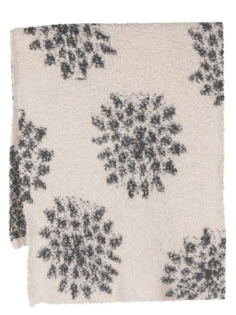 floral-knit scarf by BRUNELLO CUCINELLI