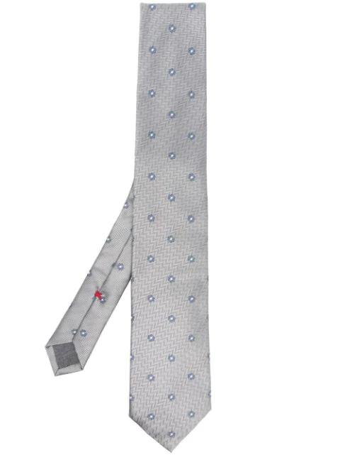 floral-pattern print tie by BRUNELLO CUCINELLI
