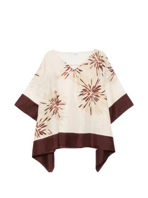 floral-print silk blouse by BRUNELLO CUCINELLI