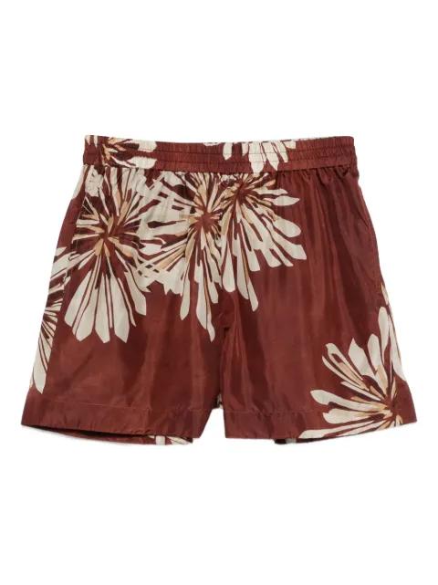 floral silk shorts by BRUNELLO CUCINELLI