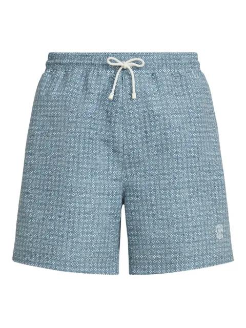 flower-print swim shorts by BRUNELLO CUCINELLI