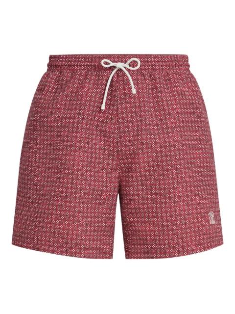 flower-print swim shorts by BRUNELLO CUCINELLI