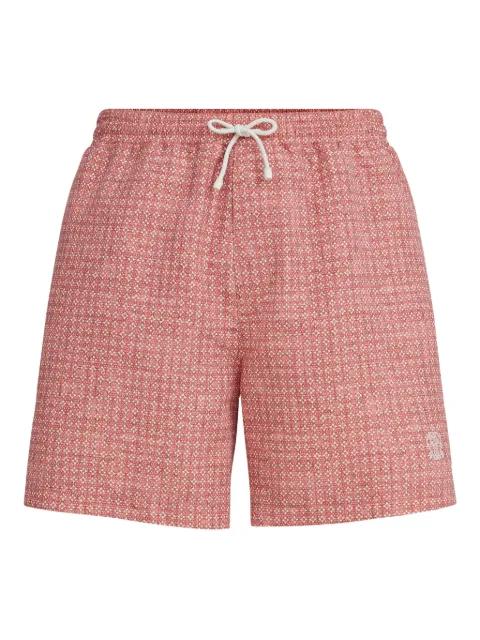 flower-print swim shorts by BRUNELLO CUCINELLI
