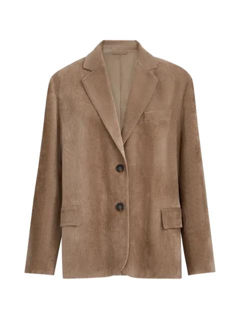 fluid corduroy blazer with monili by BRUNELLO CUCINELLI