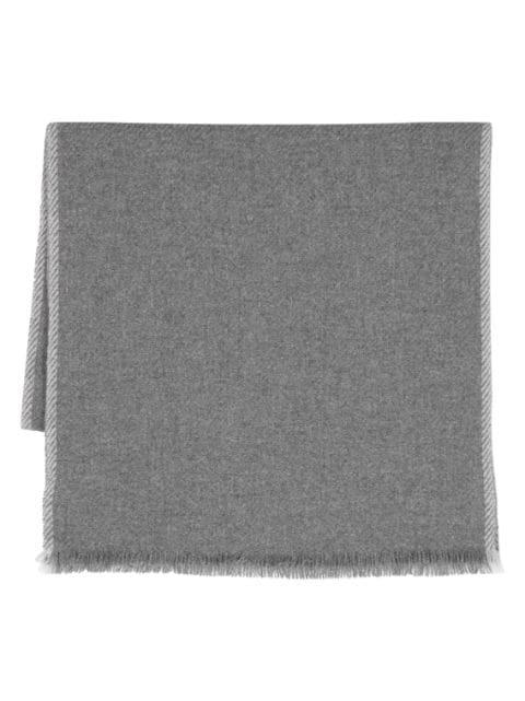 fringed-edge cashmere scarf by BRUNELLO CUCINELLI