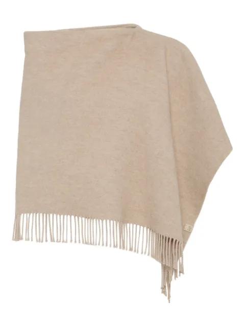 fringed poncho by BRUNELLO CUCINELLI
