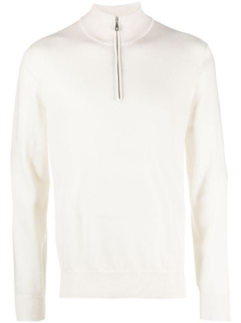funnel-neck cashmere polo shirt by BRUNELLO CUCINELLI
