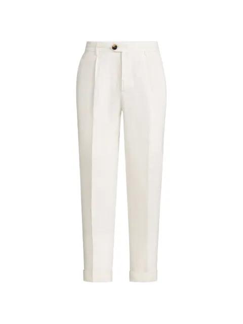 garment-dyed pleat trousers by BRUNELLO CUCINELLI