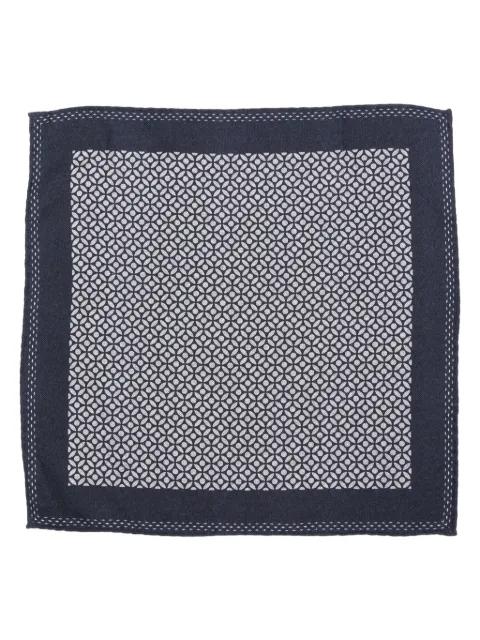 geometric-pattern silk scarf by BRUNELLO CUCINELLI