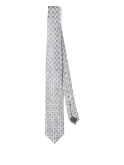 geometric-patterned silk tie by BRUNELLO CUCINELLI