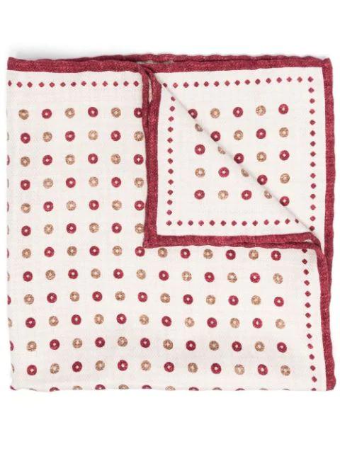 geometric-print pocket-square by BRUNELLO CUCINELLI
