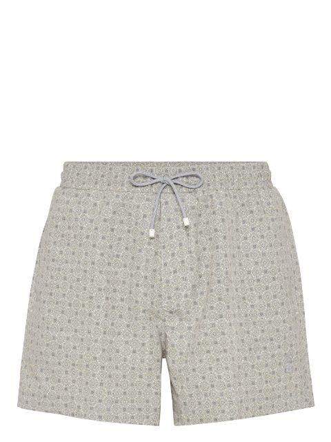 geometric-print swim shorts by BRUNELLO CUCINELLI