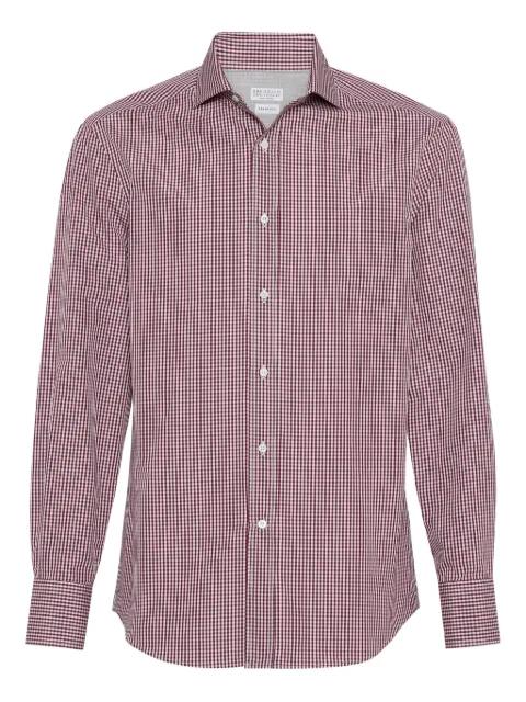 gingham-pattern shirt by BRUNELLO CUCINELLI