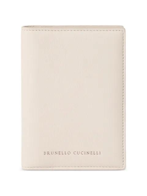 grained leather passport holder by BRUNELLO CUCINELLI