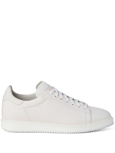 grained leather sneakers by BRUNELLO CUCINELLI