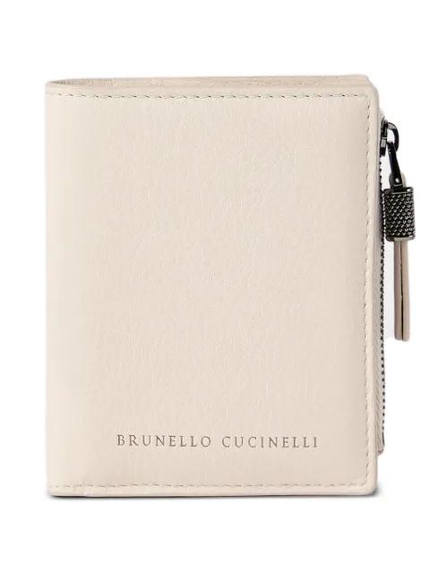 grained zip wallet by BRUNELLO CUCINELLI