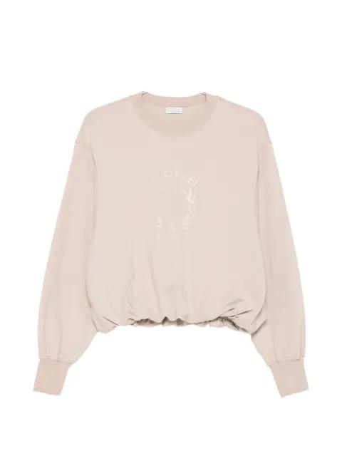graphic crew-neck sweatshirt by BRUNELLO CUCINELLI