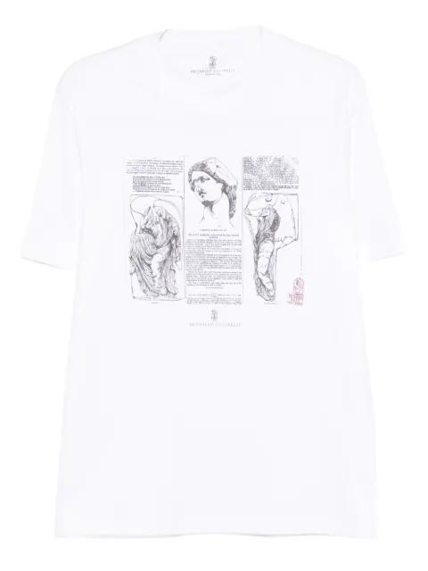 graphic-print T-shirt by BRUNELLO CUCINELLI