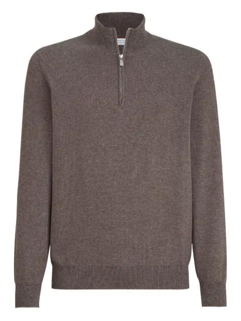half-zip cashmere sweater by BRUNELLO CUCINELLI