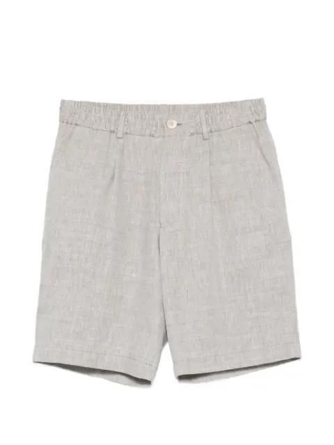 herringbone pleated shorts by BRUNELLO CUCINELLI