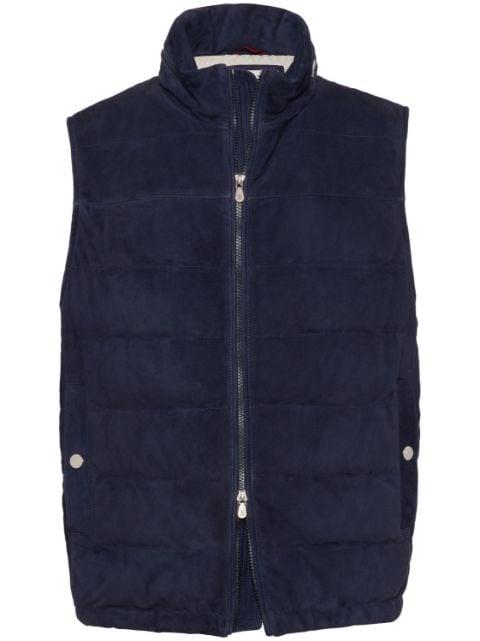 high-neck padded gilet by BRUNELLO CUCINELLI