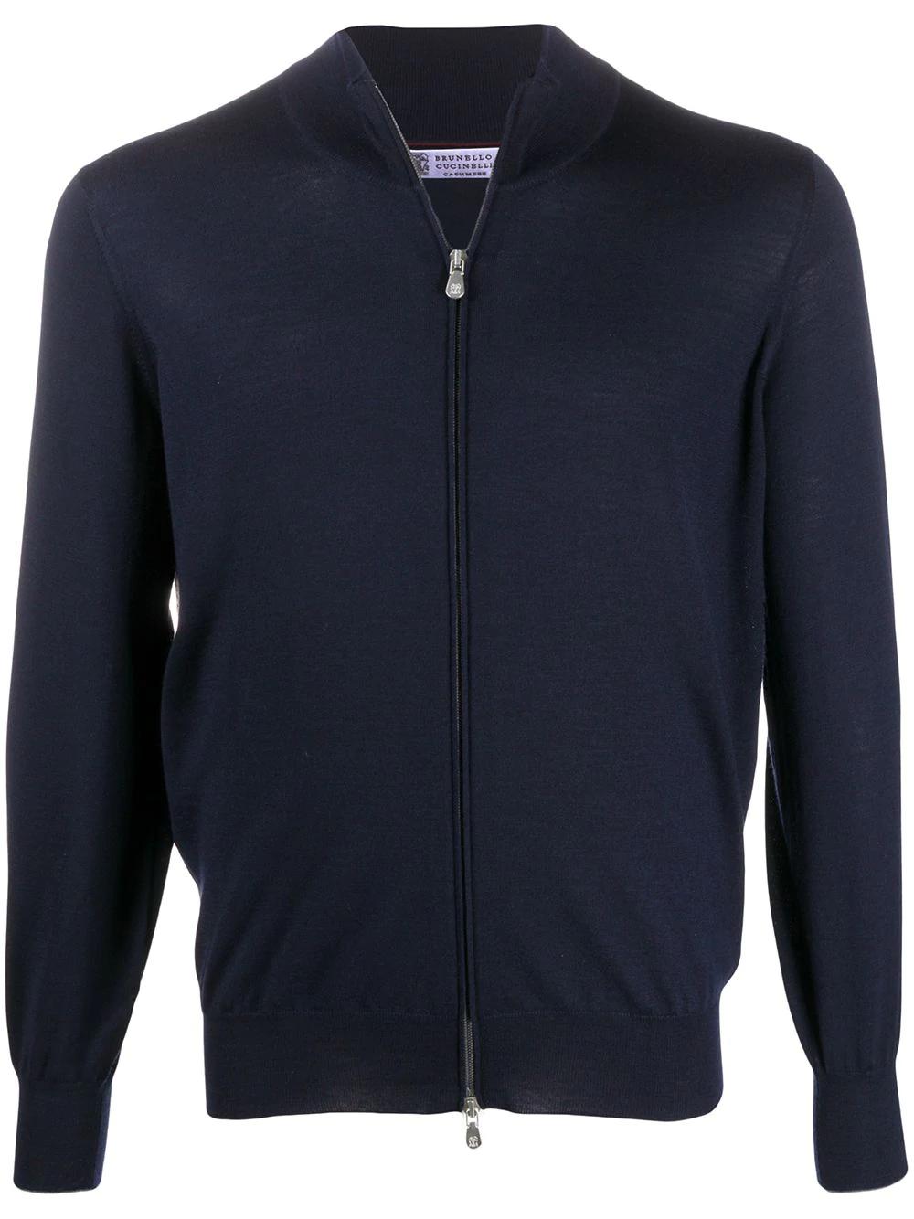 high-neck zip-through sweater by BRUNELLO CUCINELLI