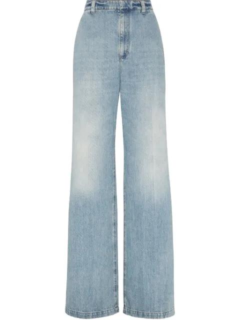 high-rise wide-leg jeans by BRUNELLO CUCINELLI