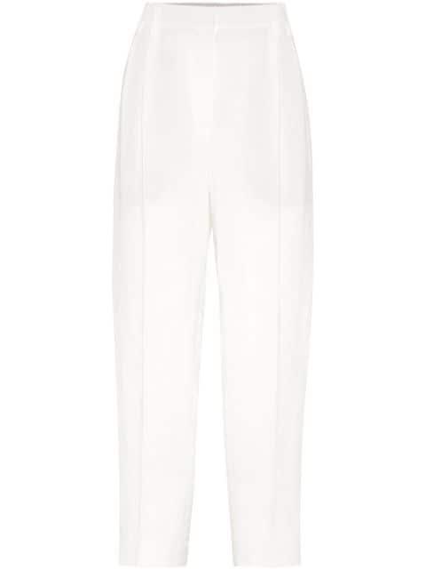 high-waist cropped trousers by BRUNELLO CUCINELLI