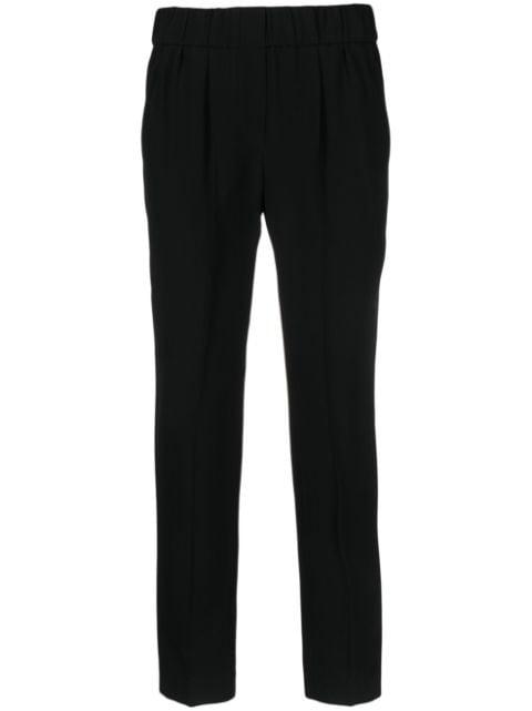 high-waist cropped trousers by BRUNELLO CUCINELLI
