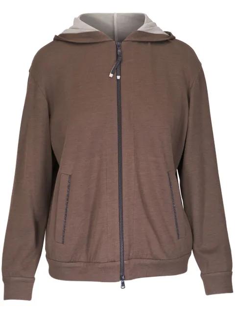hoodied cardigan by BRUNELLO CUCINELLI