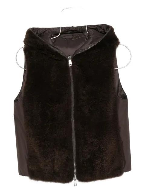 hoodied faux-fur gilet by BRUNELLO CUCINELLI