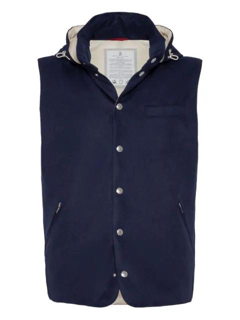 hoodied gilet by BRUNELLO CUCINELLI