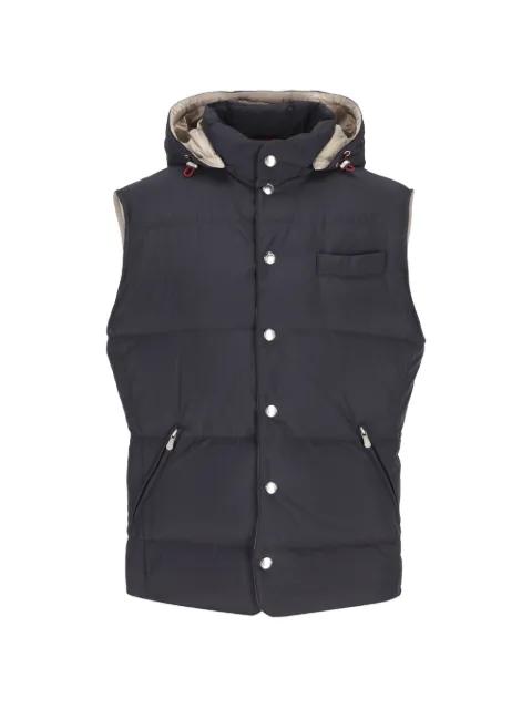 hoodied padded gilet by BRUNELLO CUCINELLI