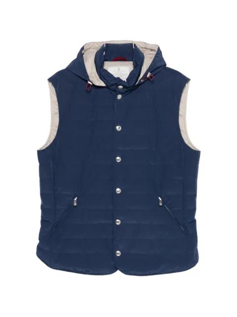 hoodied padded gilet by BRUNELLO CUCINELLI