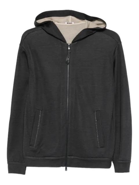 hoodied zip sweater by BRUNELLO CUCINELLI