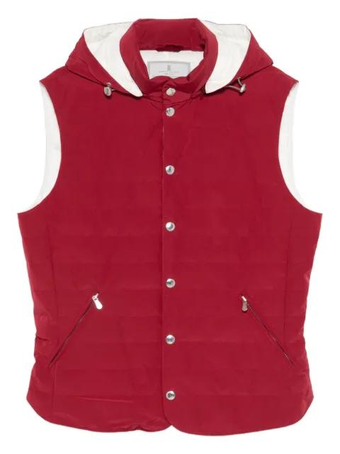 hoodied zipped gilet by BRUNELLO CUCINELLI